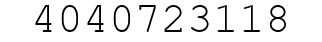 Number 4040723118.