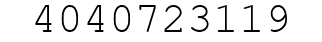 Number 4040723119.