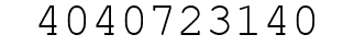 Number 4040723140.