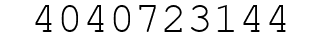 Number 4040723144.