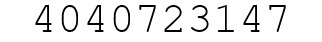 Number 4040723147.