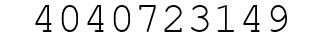 Number 4040723149.