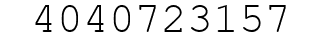 Number 4040723157.