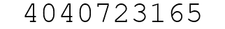 Number 4040723165.