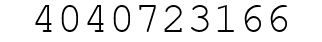 Number 4040723166.