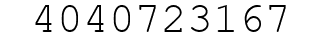 Number 4040723167.
