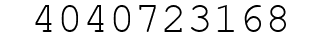 Number 4040723168.
