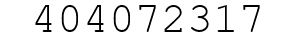Number 404072317.