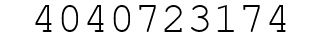 Number 4040723174.