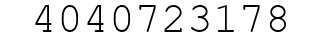 Number 4040723178.