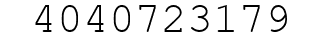 Number 4040723179.