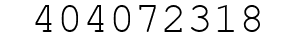 Number 404072318.