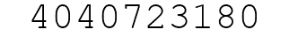 Number 4040723180.