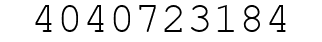 Number 4040723184.
