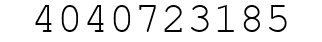 Number 4040723185.