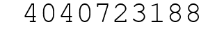Number 4040723188.