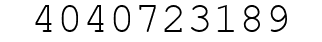 Number 4040723189.