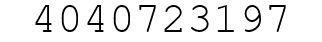 Number 4040723197.