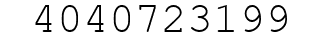 Number 4040723199.