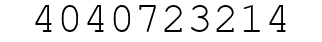 Number 4040723214.