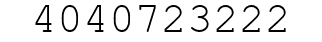 Number 4040723222.