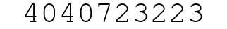 Number 4040723223.