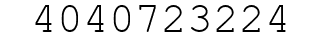 Number 4040723224.