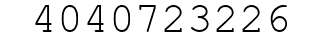 Number 4040723226.