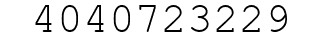 Number 4040723229.