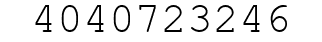 Number 4040723246.