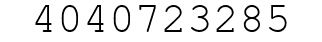 Number 4040723285.