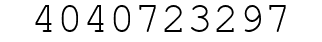 Number 4040723297.