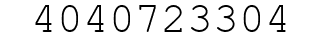 Number 4040723304.
