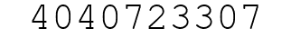 Number 4040723307.