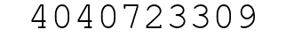 Number 4040723309.