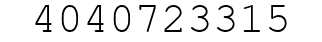 Number 4040723315.