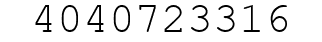 Number 4040723316.