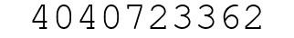 Number 4040723362.