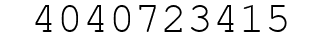Number 4040723415.