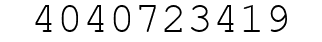 Number 4040723419.