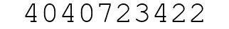 Number 4040723422.