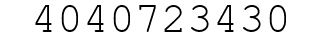 Number 4040723430.