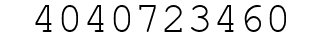 Number 4040723460.