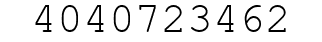 Number 4040723462.