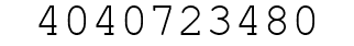 Number 4040723480.