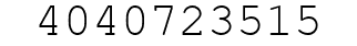 Number 4040723515.