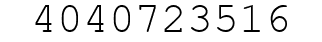 Number 4040723516.