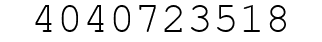 Number 4040723518.