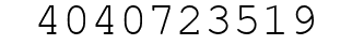 Number 4040723519.