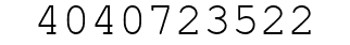 Number 4040723522.